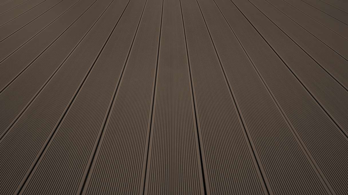 TitanWood set completo 4m struttura a listello cavo scanalato marrone scuro 41,2m² incl. alluminio-UK