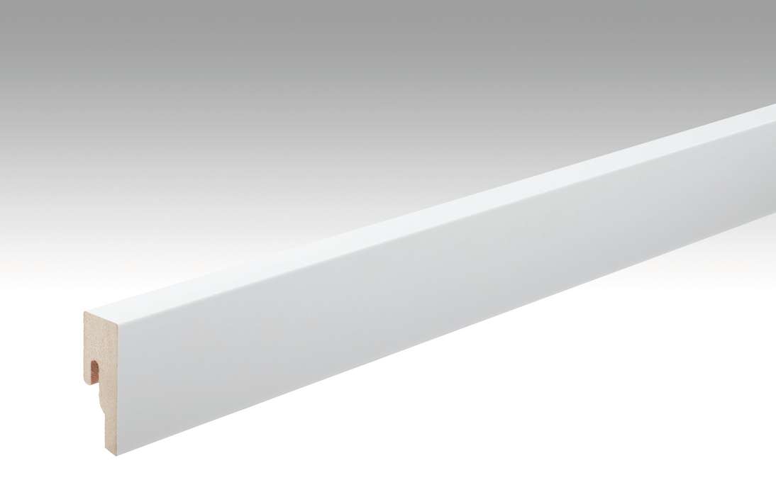Battiscopa MEISTER Bianco verniciabile DF 2222 - 2380 x 50 x 18 mm (200015-2380-02222)