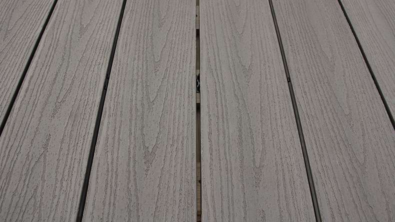 planeo TitanWood - tavola massiccia grigio chiaro anticato invecchiato/spazzolato