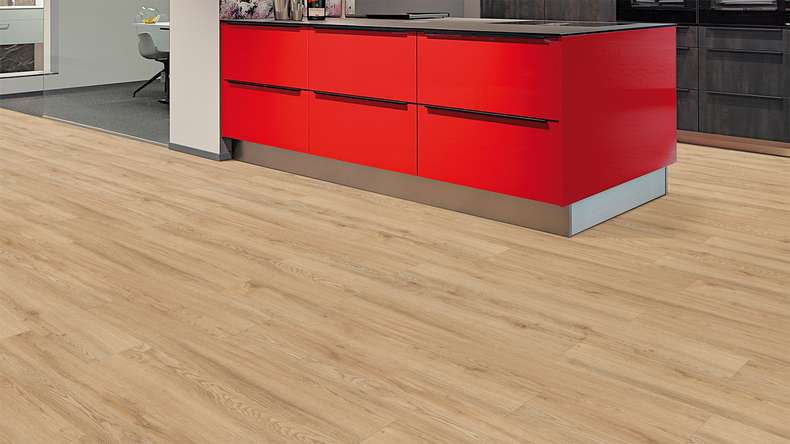 planeo Vinile rigido a incastro - FlexCore 55 Oyster Oak | Isolamento acustico integrato (plfc-5220FS55)