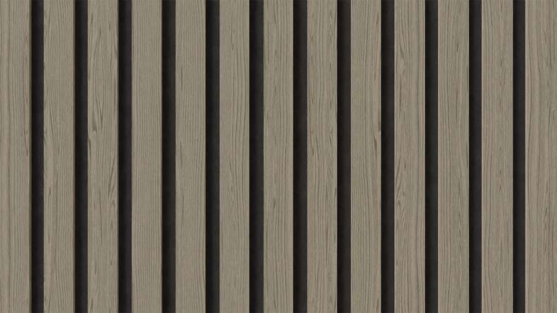 pannelli acustici planeo - rovere grigio 2480 x 600 x 21,5 mm | ignifugo