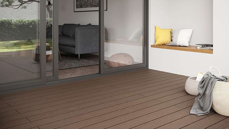planeo TitanWood - Struttura in legno massiccio marrone scuro