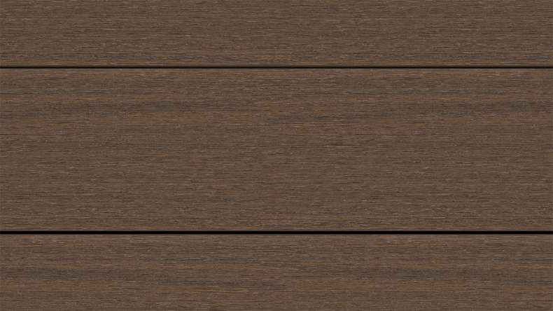 planeo ANTIKWoodline - Doghe per terrazza rivestite in WPC CoEx, doghe massicce - Ipe marrone 3 m - rustico/spazzolato liscio