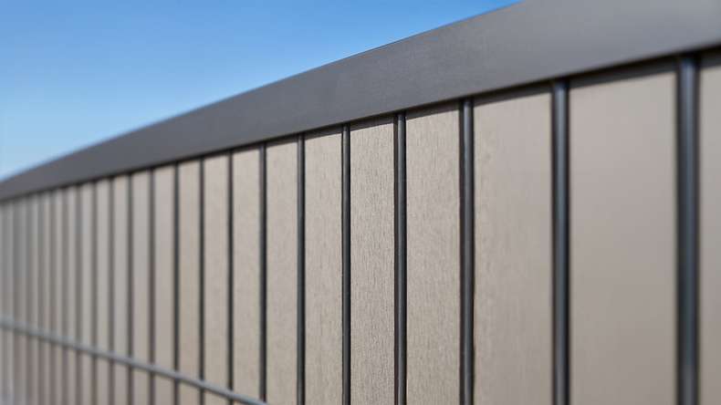 set di listelli planeo WPC - antracite L 250 x H 123 cm