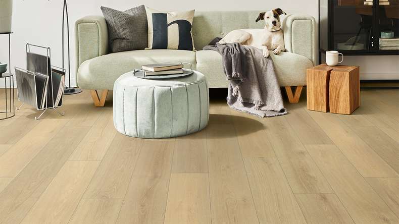 pavimento planeo design - Eco P.U.R.E. XL 2m listone Golden Oak | Isolamento acustico integrato (KRXL-6591)