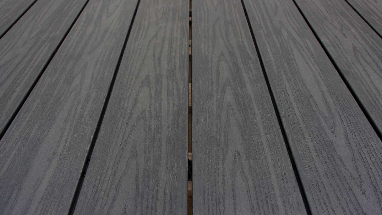 planeo TitanWood - Tavola massiccia grigio scuro anticato invecchiato/spazzolato