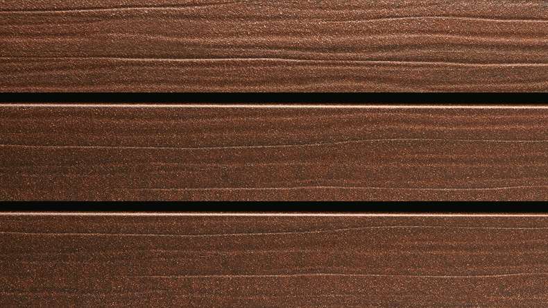 planeo Fassado - Rivestimento di facciata a strisce di WPC a rombi Prime maroon