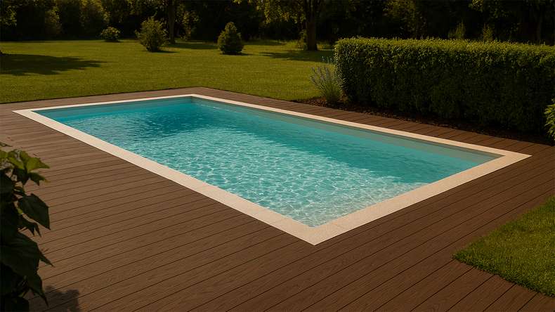 planeo decking in legno Thermo dark ash tavola massiccia, liscia su entrambi i lati - 1500 x 130 x 20 mm
