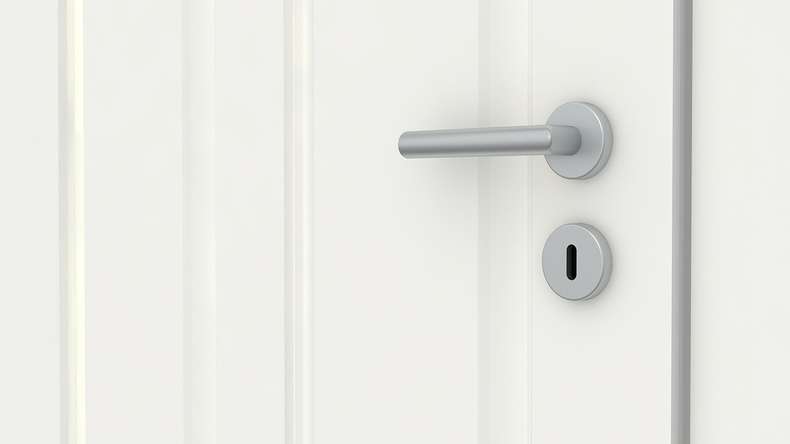 porta interna planeo country house VELA Casa 4F AR laccato bianco 9010 bordo tondo | laccato - 1985 x 610|735|860|985 mm