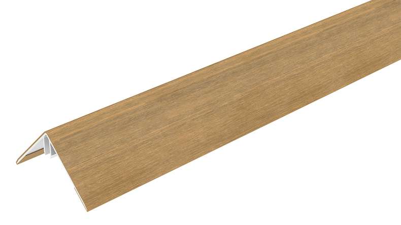 planeo LINEA - Profilo angolare esterno in alluminio CoEx, color sabbia, 3000 x 66 x 66 mm