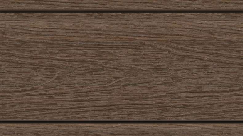 planeo MAXLine Nature - Pannello per decking XL rivestito in WPC CoEx a camera cava - Ipe Brown 3m strutturato/liscio spazzolato