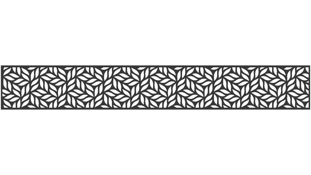 planeo Gardence - Inserto di design 1800 x 300 x 1,5 mm antracite