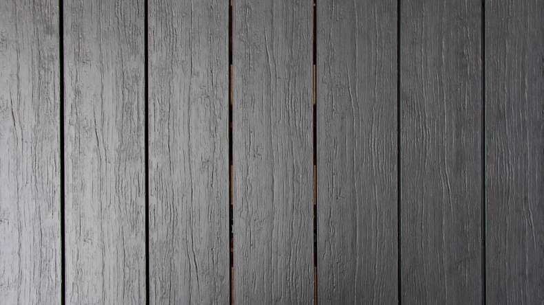 planeo TitanWood - Tavola massiccia 5m grigio scuro anticato invecchiato/spazzolato