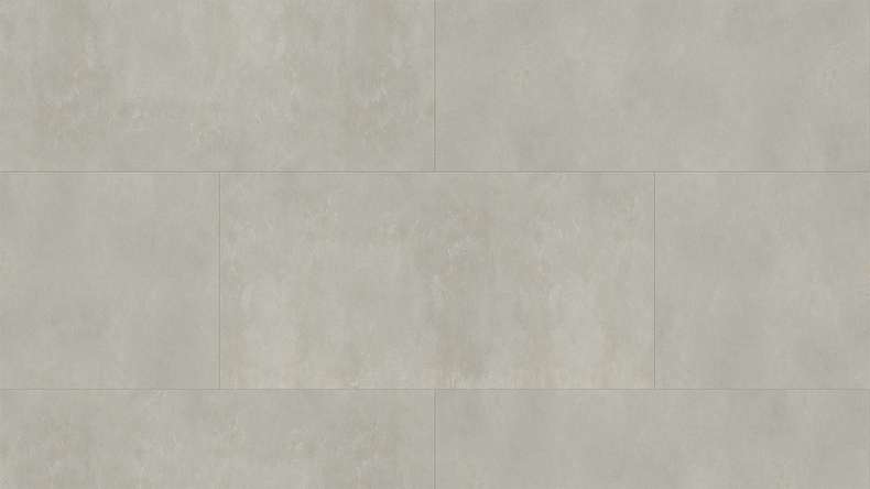 planeo Rigid Click Vinyl - Grigio chiaro XXL Tile | Isolamento acustico integrato (DF-KF-794-030)