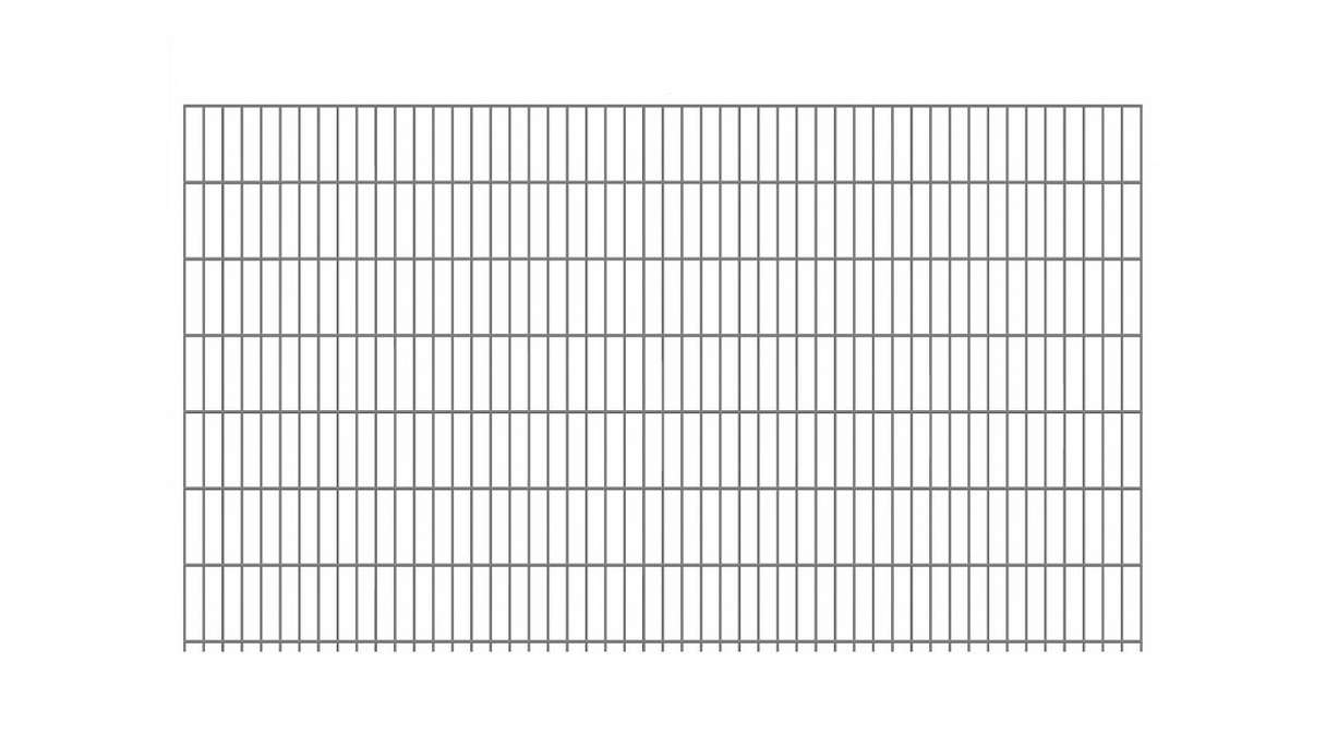 Luce di recinzione a doppia rete 6/5/6 zincata a caldo Altezza - 1430 x 2510 mm