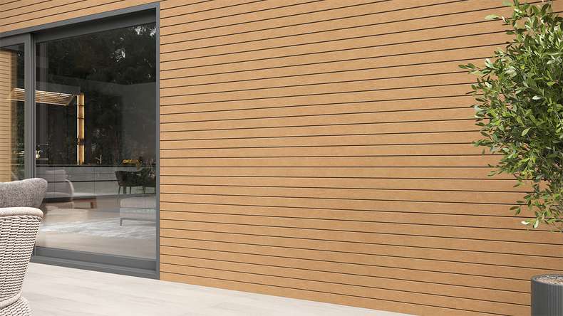 planeo Fassado - Rivestimento di facciata BPC sabbia 5m (PBF-C19)