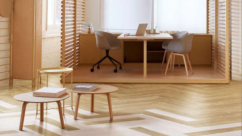 Forbo Allura Wood 70 Vinile adesivo - Cenere ocra 750 x 150 mm (63662DR7)