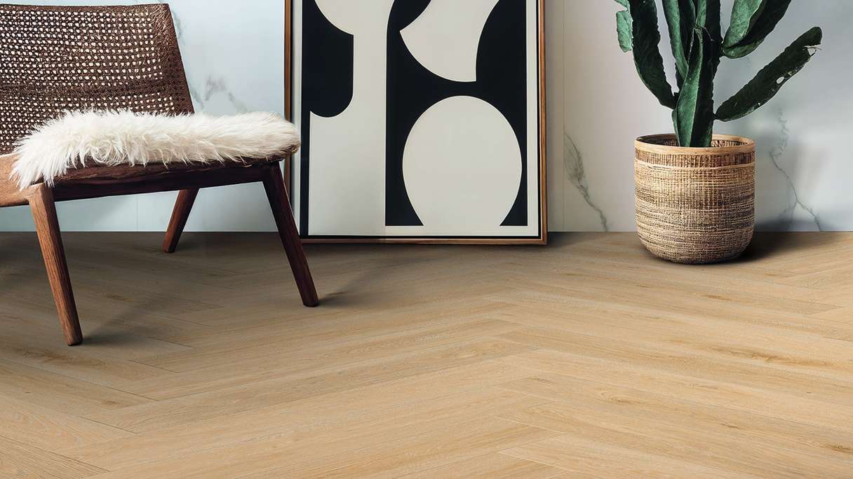 Gerflor Klick Vinyl Rigid - Creation 55 Clic Acoustic HB Aquinoah Blond | Isolamento acustico integrato Impact (41921704)