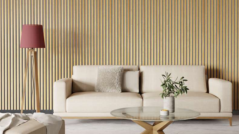 Skaben Pannelli acustici SilentWall Pro - rovere marrone chiaro - 250 x 60 cm