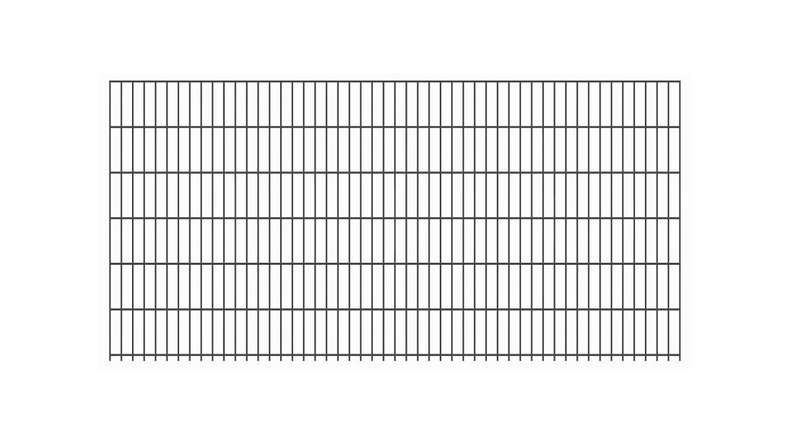 Recinzione a doppia maglia pesante 8/6/8 RAL 7016 antracite Altezza - 1230 x 2510 mm