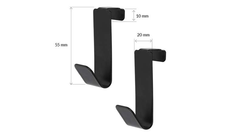 ganci planeo - nero 2 pz