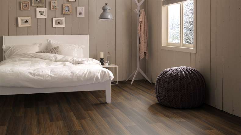 Vinile adesivo Forbo Allura Wood 70 - Spago scuro 750 x 250 mm (63755DR7)