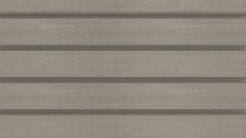 planeo LINEA Wide - Rivestimento per facciate in WPC CoEx, grigio chiaro, 2900 x 181 mm