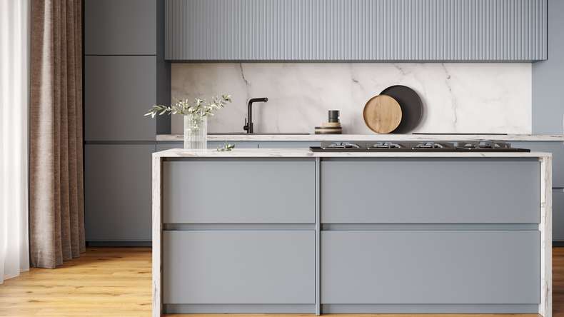 planeo Wallboard - Marmo Grigio-Bianco Opaco - vari formati