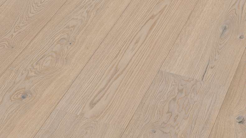 MEISTER Lindura pavimento in legno HD 400 - 08908 Rovere bianco crema naturale oliato 2200 x 270 x 11 mm (500213-2200270-08908)