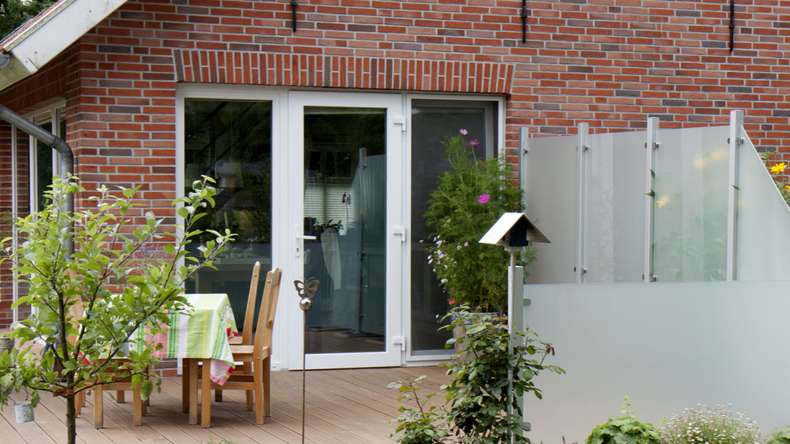 planeo Gardence Flair - Schermatura in vetro orizzontale 180 x 90 cm