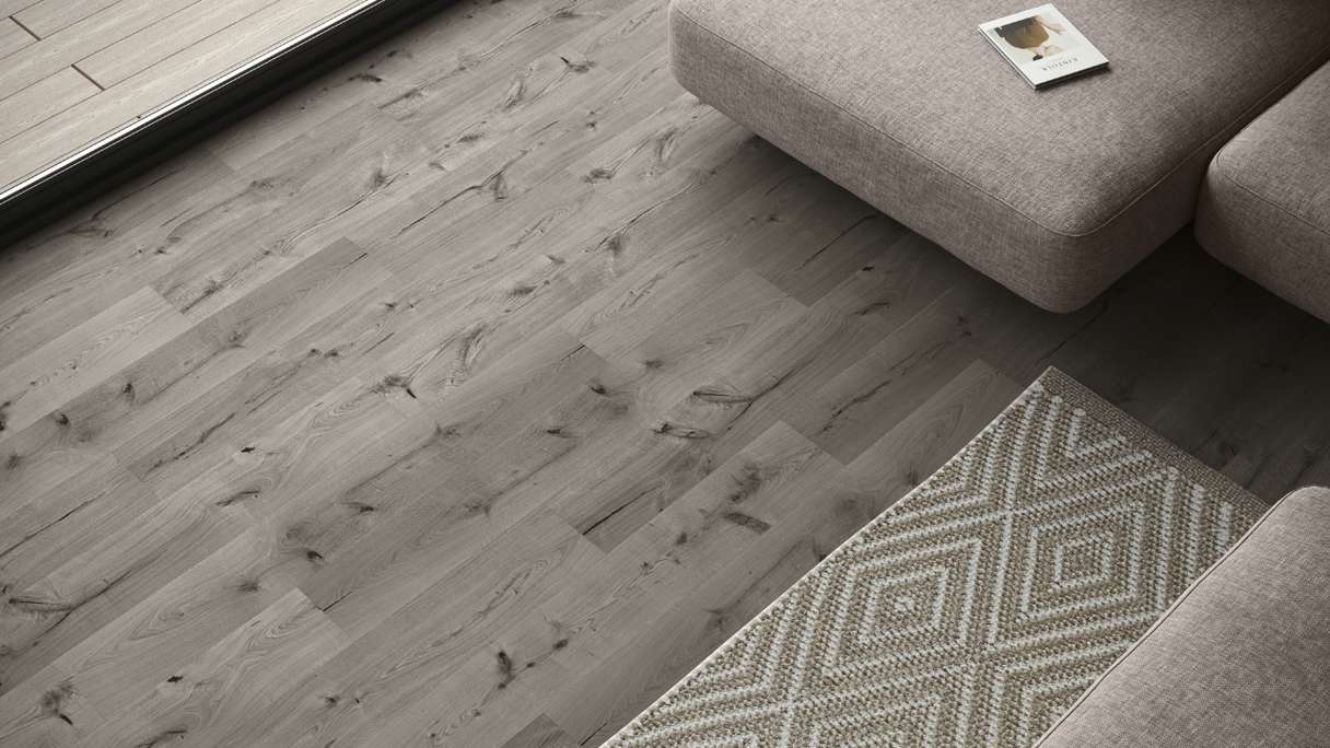 SKAVA Rigido Vinile ad incastro - Home Grey Oak | isolamento acustico integrato (LO-1090)