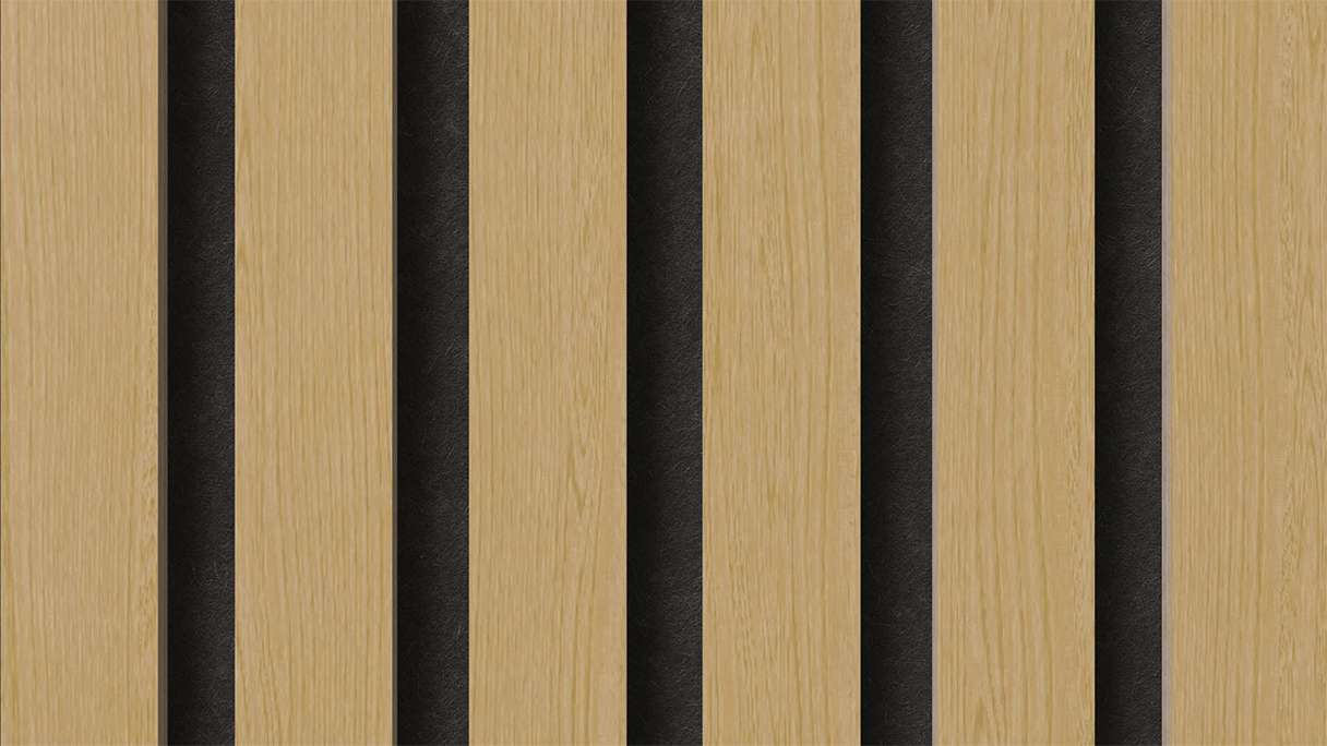 pannelli acustici planeo - rovere naturale 2480 x 600 x 21,5 mm | ignifugo