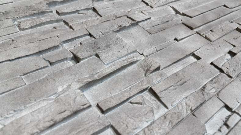 pannello di facciata planeo effetto pietra - NoviStone Basalt 1054 x 334 mm