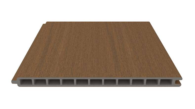 planeo INFINITY XL-Board - Recinzione a innesto WPC CoEx Burma Teak 176 x 183