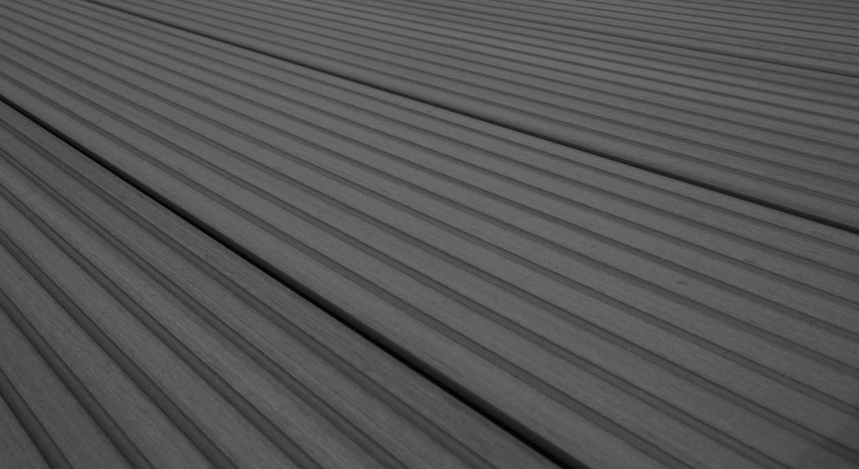 Set completo TitanWood 4m struttura massiccia a listoni scanalati grigio scuro 8,2m² incl. alluminio-UK