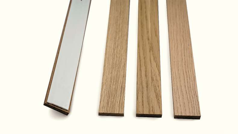 Skaben Pannelli acustici SilentWall Easy-Sticks - Rovere rustico - 250 x 3,45 cm