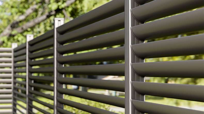 planeo Gardence Metallic Ellipse - Recinzione da giardino in alluminio quadrata Antracite | DB703