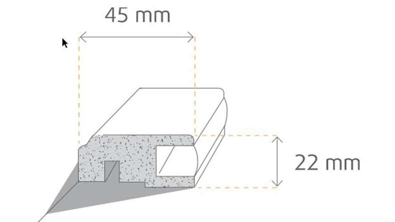 Striscia di soffitto a LED con film di fondo/bianco