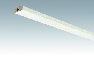 Battiscopa MEISTER battiscopa a soffitto finiture rovere bianco opaco 4069 - 2380 x 40 x 15 mm (200032-2380-04069)
