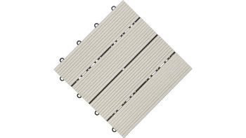planeo pavimenti WPC piastrella per patio grigio 30x30 cm - 6 pz.