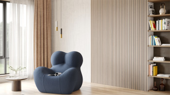 Pannelli murali，Pannelli da Parete Effetto，Pannelli decorativi per interni  Legno Marrone PVC 2,06 m²