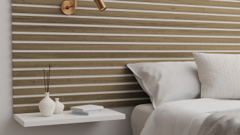 Skaben Pannelli acustici SilentWall Easy-Sticks - Rovere rustico - 250 x 3,45 cm