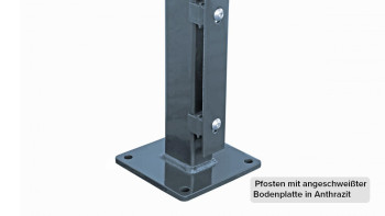 pali d'angolo tipo FB zincato a caldo per recinzioni a doppia maglia