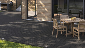 planeo AntikWood WPC tavola solido - Grigio antracite 3m invecchiato