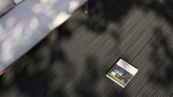 planeo AntikWood WPC tavola solido - Grigio antracite 3m invecchiato