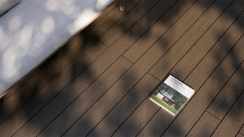 planeo AntikWood WPC set completo di tavole massicce - marrone antico invecchiato