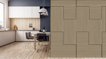 pannello acustico planeo - MixWall Timber Solid Flare Oak 52 x 104 cm | impiallacciato in vero legno (PLMW-00411A)