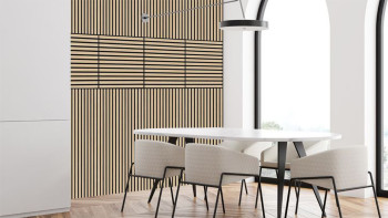 pannello acustico planeo - MixWall Timber Solid Flare Oak 52 x 104 cm | impiallacciato in vero legno (PLMW-00411A)