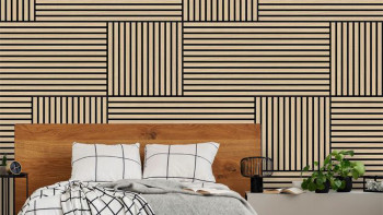 pannello acustico planeo - MixWall Timber Solid Flare Oak 52 x 52 cm | impiallacciato in vero legno (PLMW-00311C)