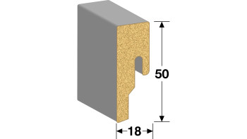 Battiscopa MEISTER Terrazzo scuro 6858 - 2380 x 50 x 18 mm (200015-2380-06858)